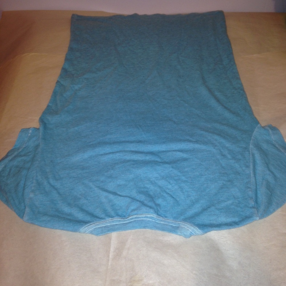 Pink Victoria's Secret blue heart top Tee t-shirt - Picture 5 of 8